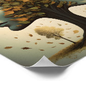 雌の木の顔葉と吹の ポスター (角)