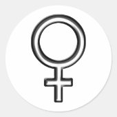 雌の記号 ラウンドシール (正面)