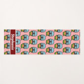 雌の赤い胸のインコ ヨガマット (正面(横))