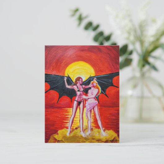 雌イカロス ポストカード (スタンド正面)