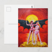 雌イカロス ポストカード (正面/裏面)