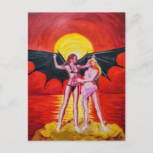 雌イカロス ポストカード (正面)