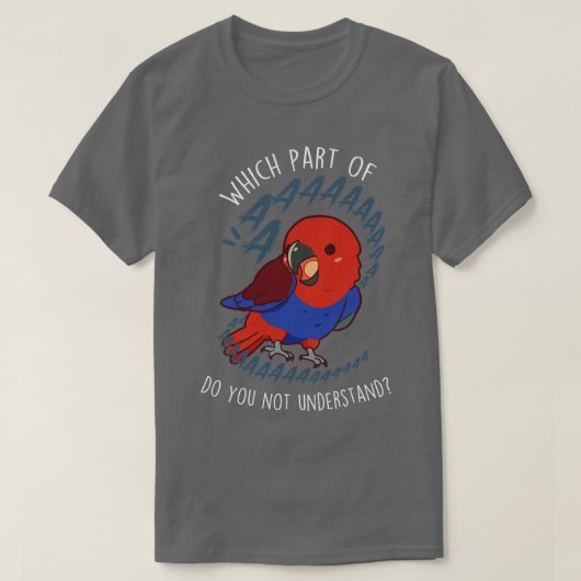 雌オウムAaaa Tシャツ (デザイン正面)