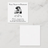 雌シンプル溶接機の画像 スクエア名刺 (正面/裏面)