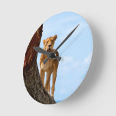 雌ジシ ラウンド壁時計 (傾斜)