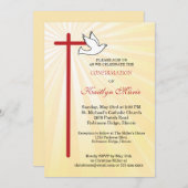 雌ハト金光線の確認 招待状 (正面/裏面)