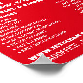 雌バザーポートレート、スイミングプール清掃 ポスター (角)