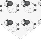 雌ヒツジのためのベビーのヒツジ ショートテーブルランナー (コーナー)