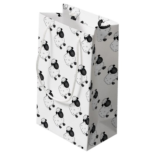 雌ヒツジのためのベビーのヒツジ スモールペーパーバッグ (裏面アングル)