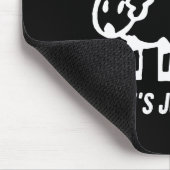 雌ヒツジのないFATの雌ヒツジの公正で柔らかいTシャツ マウスパッド (コーナー)