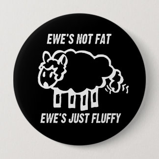 雌ヒツジのないFATの雌ヒツジの公正で柔らかいTシャツ 缶バッジ