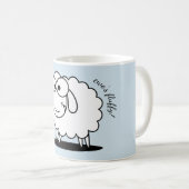 雌ヒツジの脂肪質のしゃれのマグ コーヒーマグカップ (正面右)