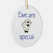 雌ヒツジは特別です セラミックオーナメント (右)