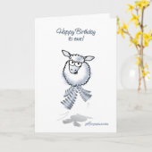 雌ヒツジへのハッピーバースデー! カード (黄色い花)