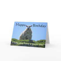 雌ヒツジへのハッピーバースデー