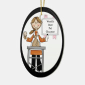 雌ペッ最高のトトリマーオーナメント セラミックオーナメント (左)