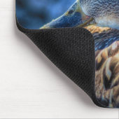 雌マラードダックバードラバーワイルドライフポートレート マウスパッド (コーナー)