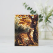 雌ライオンのストーカー ポストカード (スタンド正面)