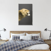 雌ライオンの吠え声 キャンバスプリント (インサイチュ (寝室))