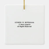 雌ライオン セラミックオーナメント (裏面)