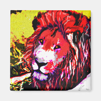 雌ライオン マグネット