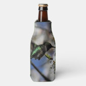 雌ルビーの喉を張ったハミングバード ボトルクーラー (ボトル正面)