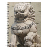 雌中国の守護ライオンHoge Dog石獅 ノートブック (正面)