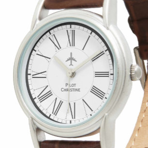 雌型航空機又は飛行機パイロット 腕時計