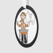 雌性ペ最高のットトリマーアクリルオーナメント オーナメント (正面)