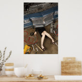 雌整備士固定物 ポスター (キッチン)