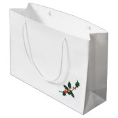 雌牛とブルドッグを備えたメリークリスマス抱き枕 ラージペーパーバッグ (裏面アングル)