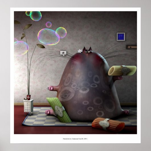 雌猫（2号猫） ポスター (正面)