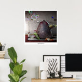 雌猫（2号猫） ポスター (ホームオフィス)