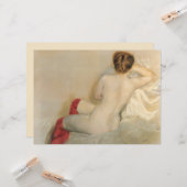 雌美しいと赤ストッキング カード (正面/裏面インサイチュ)