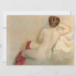 雌美しいと赤ストッキング カード