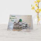 雌雄のアラードのポートレート カード (黄色い花)