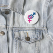 雌雄結合シンボル 缶バッジ (インサイチュ)