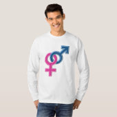 雌雄結合シンボル Tシャツ (正面フル)