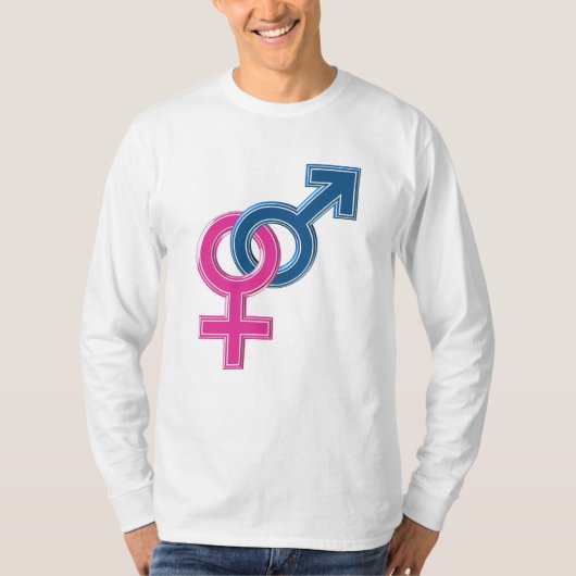 雌雄結合シンボル Tシャツ (正面)