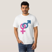 雌雄結合シンボル Tシャツ (正面フル)