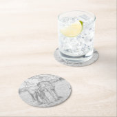 雌雄 ラウンドペーパーコースター (インサイチュ)