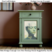 雌顔、ワイルドフラワーズグラスの木CE4デコページ 薄葉紙