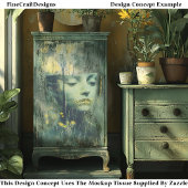 雌顔、ワイルドフラワーズグラスの木CE4デコページ 薄葉紙