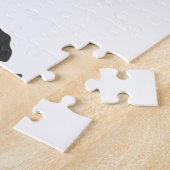 雌馬-背景色を選択 ジグソーパズル (側面)