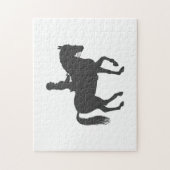 雌馬-背景色を選択 ジグソーパズル (縦)