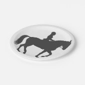 雌馬-背景色を選択 ペーパープレート (アングル)