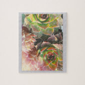 雌鳥と雛の植物 ジグソーパズル (縦)