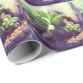 雌鶏およびひよこの植物 ラッピングペーパー (ロールコーナー)