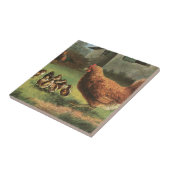 雌鶏およびひよこ タイル (側面)