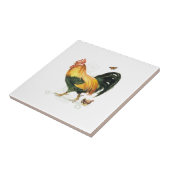 雌鶏および鶏を持つ誇りを持ったなオンドリ タイル (側面)